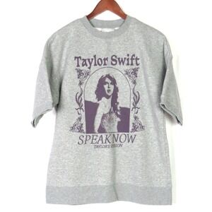 Taylor Swift SPEAK NOW Taylor's Version Oversized Short Sleeved Sweatshirt Small